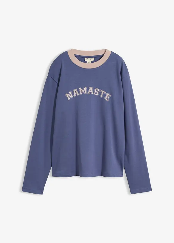 Maglia a maniche lunghe in cotone biologico pesante, bonprix