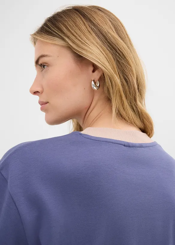 Maglia a maniche lunghe in cotone biologico pesante, bonprix