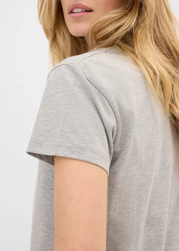 T-shirt con cotone dalla vestibilit&agrave; morbida, bonprix