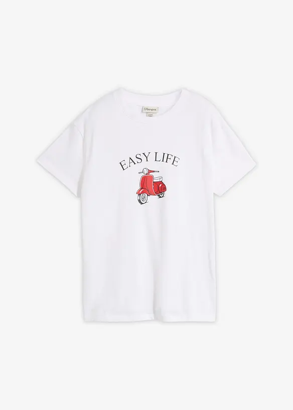 T-shirt con cotone dalla vestibilit&agrave; morbida, bonprix