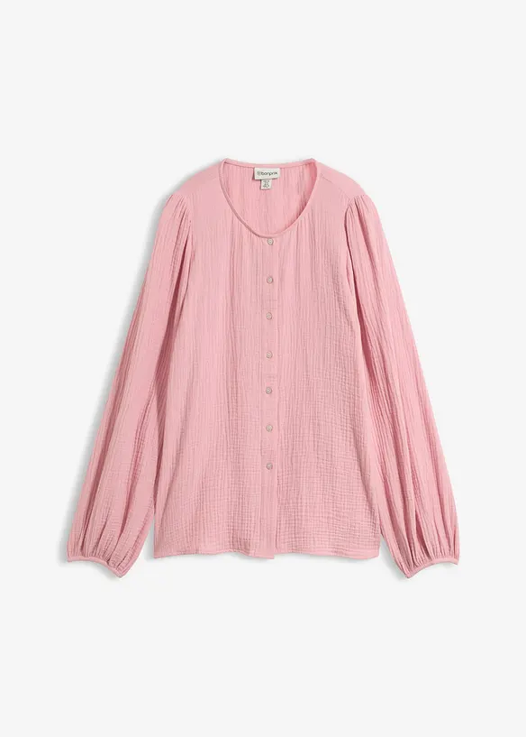 Blusa oversize in morbida mussola, bonprix