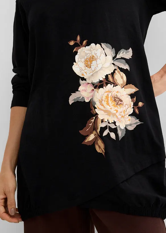 Maglia lunga in puro cotone, bonprix