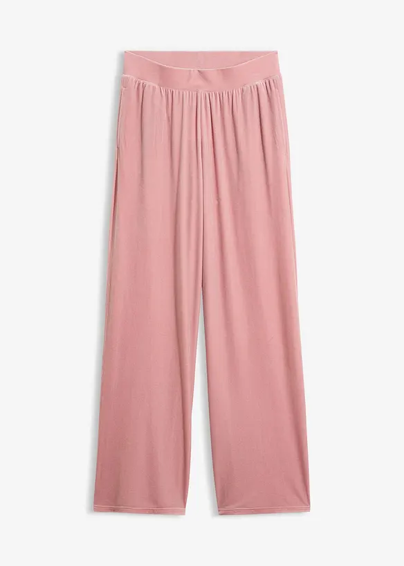 Pantaloni in jersey effetto velluto, bonprix