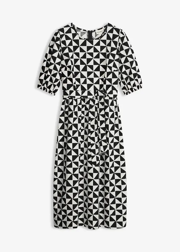 Abito midi in puro cotone, bonprix
