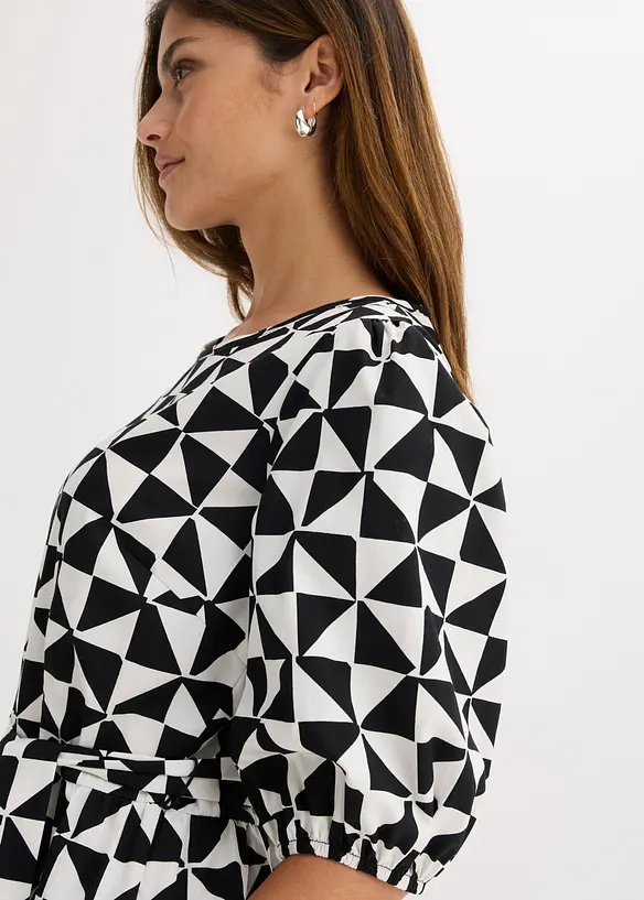 Abito midi in puro cotone, bonprix
