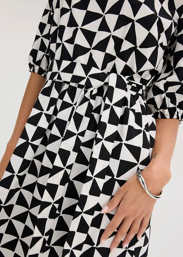 Abito midi in puro cotone, bonprix