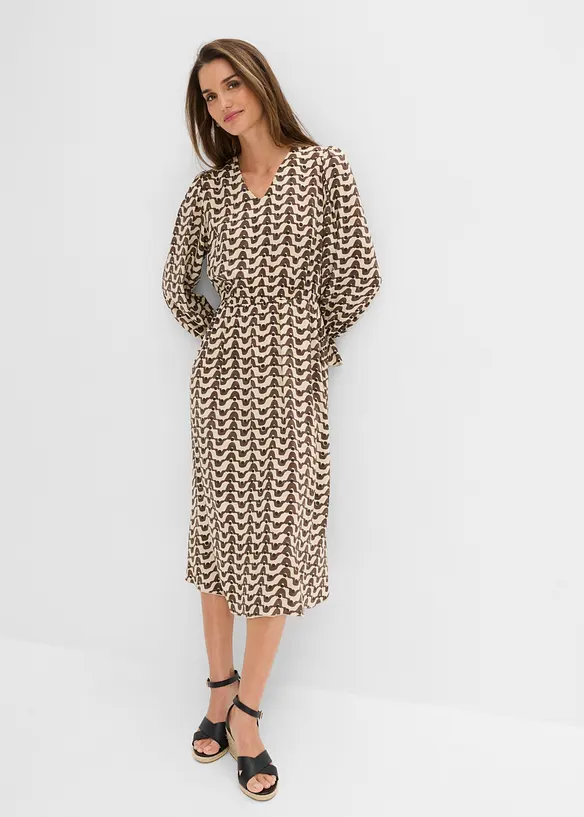 Abito midi in viscosa fluida, bonprix
