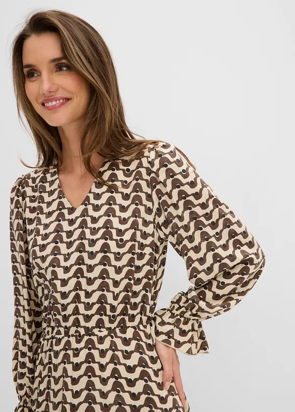 Abito midi in viscosa fluida, bonprix