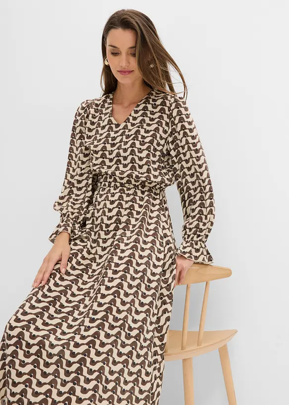 Abito midi in viscosa fluida, bonprix