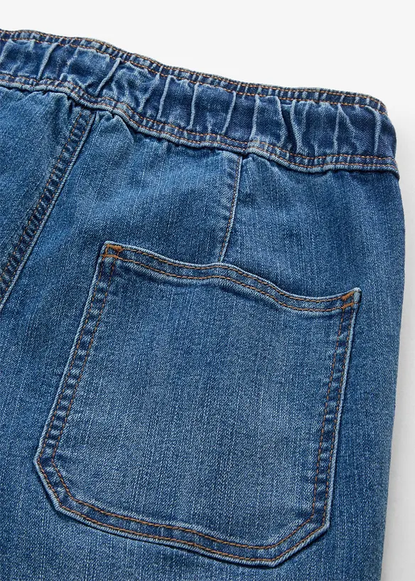 Jeans straight cropped, vita alta, bonprix
