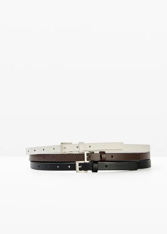 Cintura sottile (set 3 pezzi), bonprix