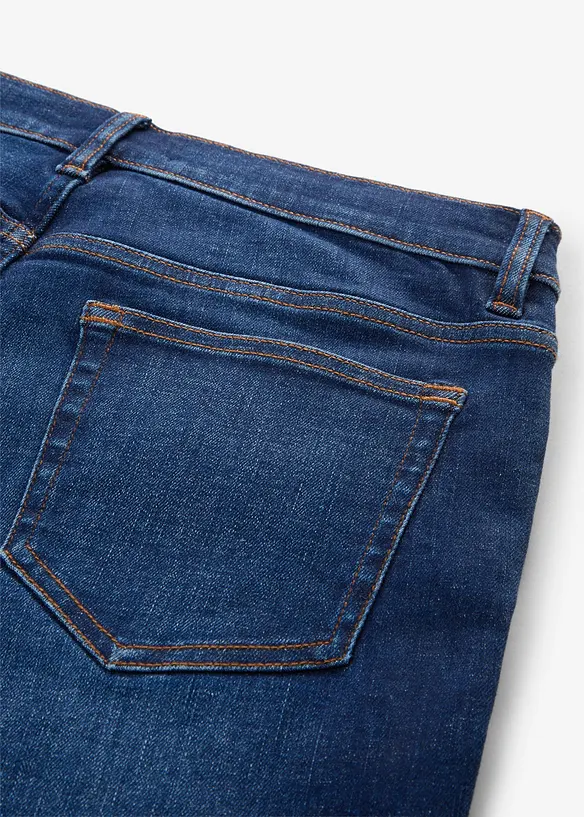 Jeans straight cropped, vita media, bonprix