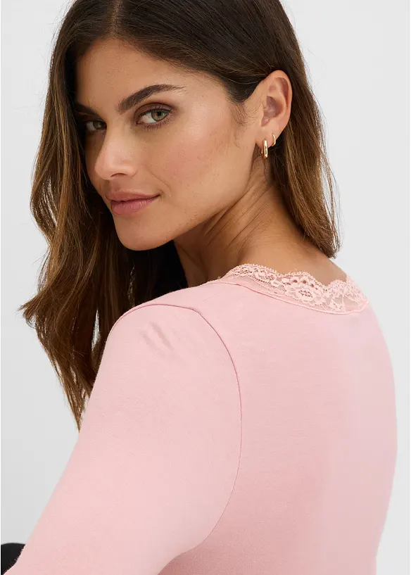 Maglia a maniche lunghe in viscosa morbida, bonprix