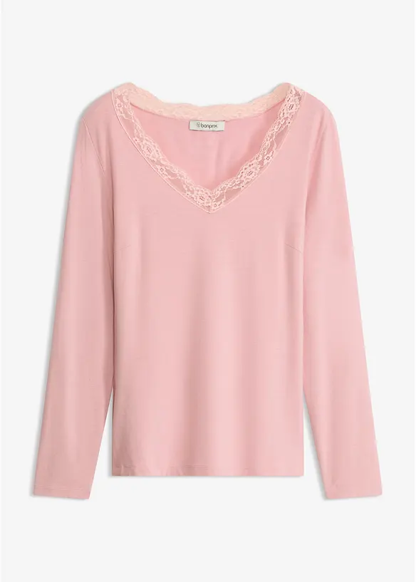 Maglia a maniche lunghe in viscosa morbida, bonprix