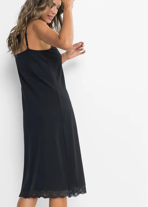 Camicia da notte corte con pizzo delicato, bonprix