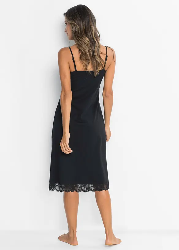 Camicia da notte corte con pizzo delicato, bonprix