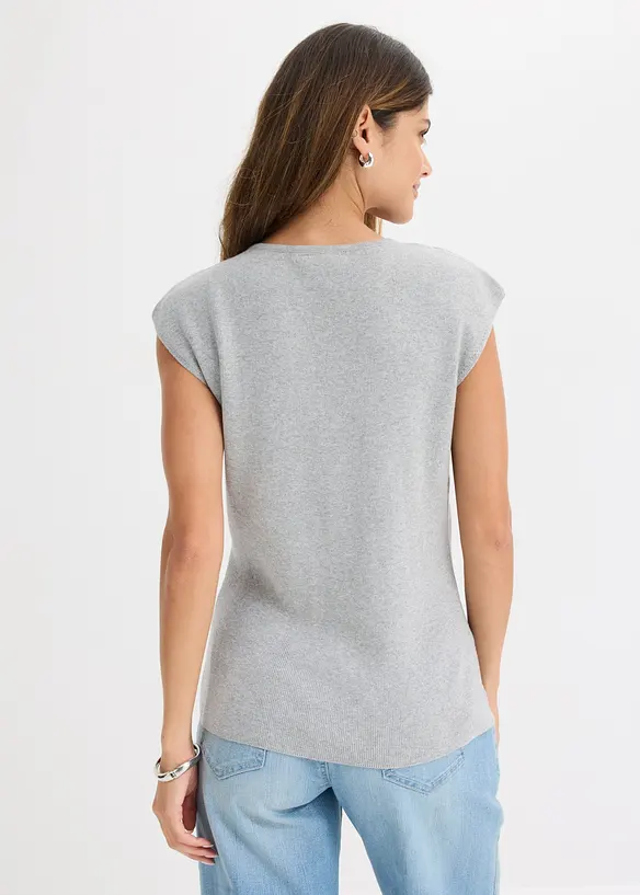 Gilet in maglia con scollo a V, bonprix