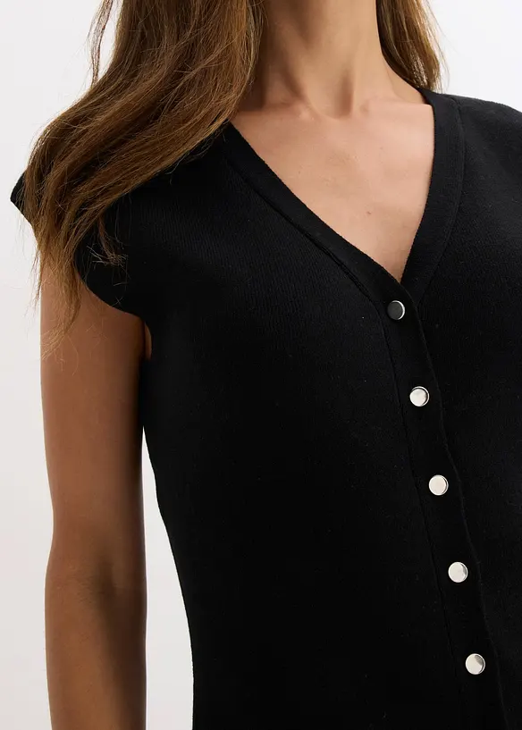 Gilet in maglia con scollo a V, bonprix
