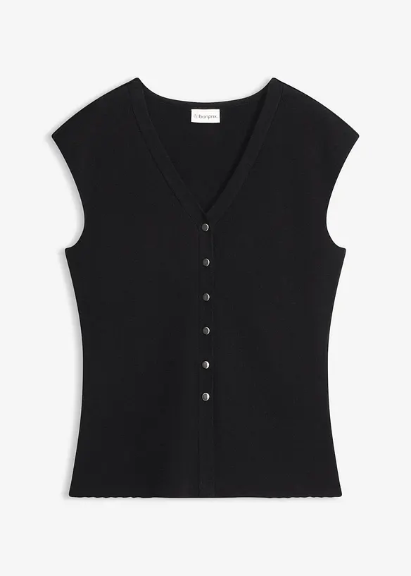 Gilet in maglia con scollo a V, bonprix