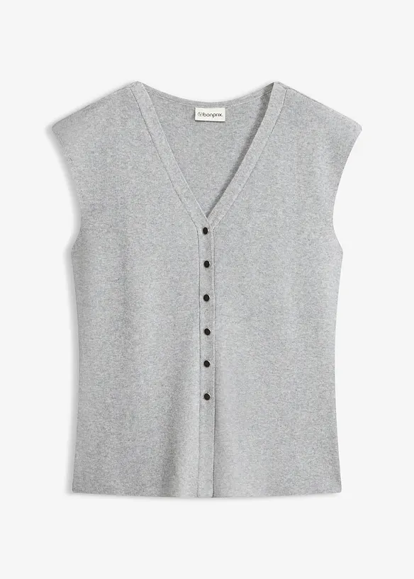 Gilet in maglia con scollo a V, bonprix