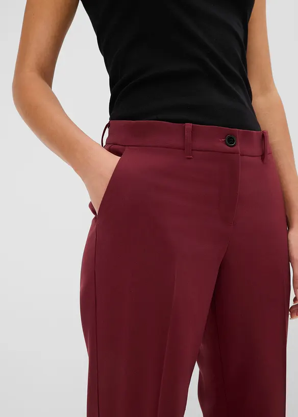 Pantaloni da completo con pieghe stirate, bonprix
