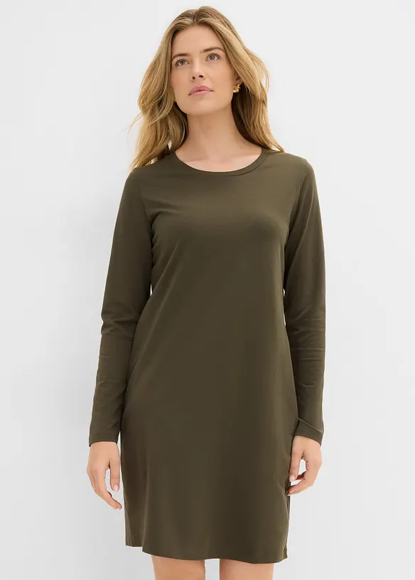 Abito in jersey di cotone elasticizzato (pacco da 2), bonprix