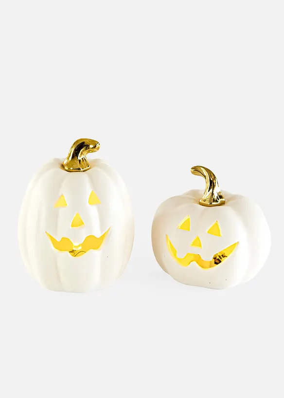 Decorazioni LED a forma di zucca (set 2 pezzi), bonprix
