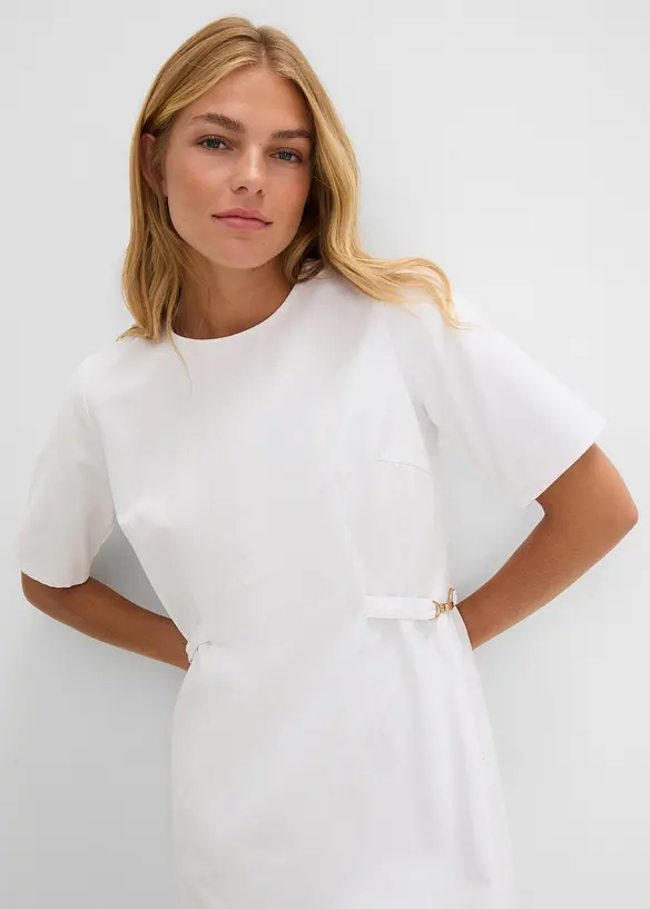 Abito in jeans di cotone elasticizzato, bonprix