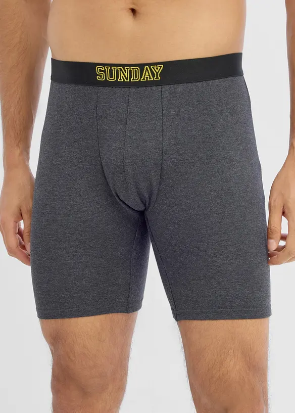Boxer lunghi aderenti con cotone (pacco da 7), bonprix