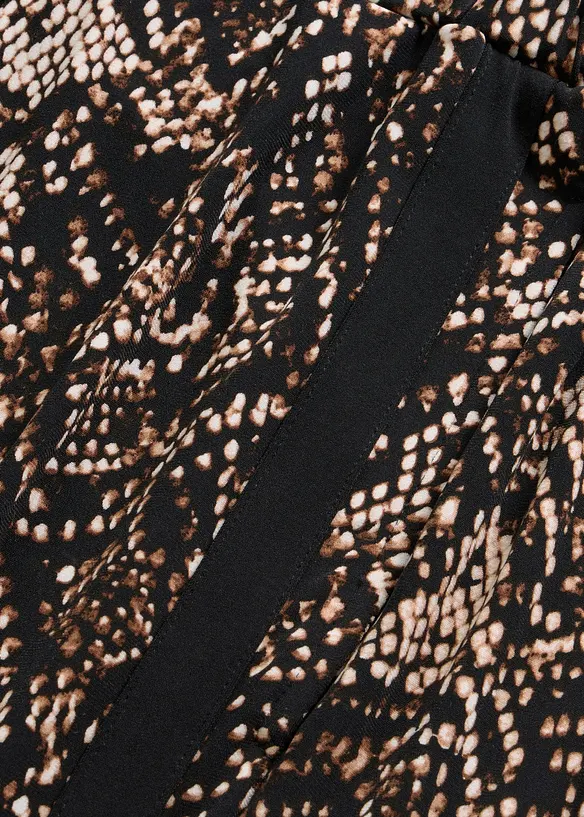 Pantaloni in jersey con bande di satin, bonprix