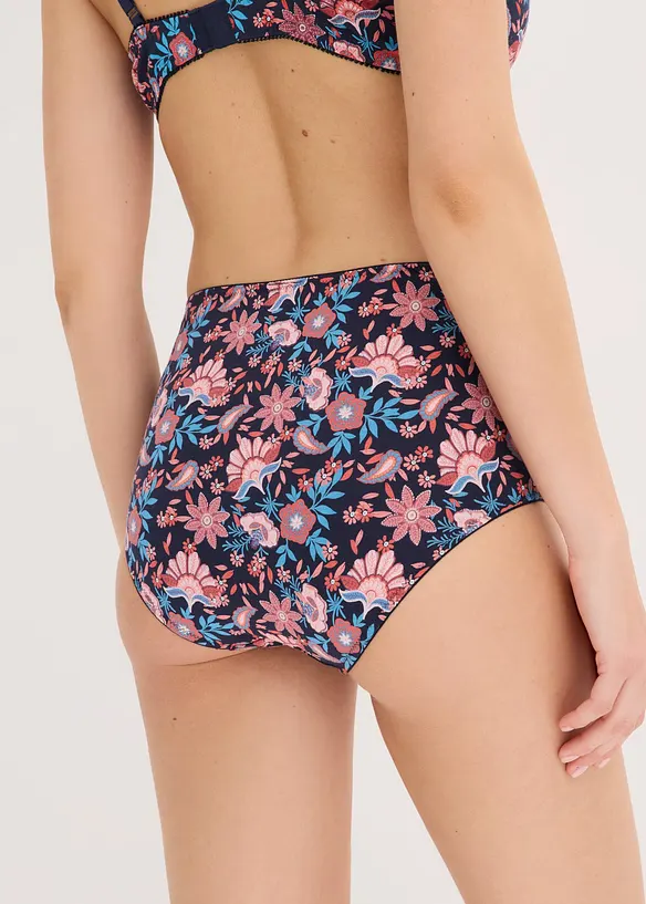 Slip a vita alta con cotone (pacco da 4), bonprix