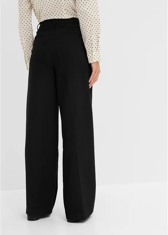 Pantaloni a palazzo con pinces, bonprix