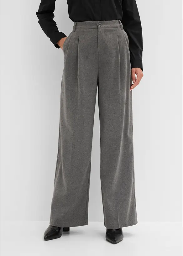 Pantaloni a palazzo con pinces, bonprix