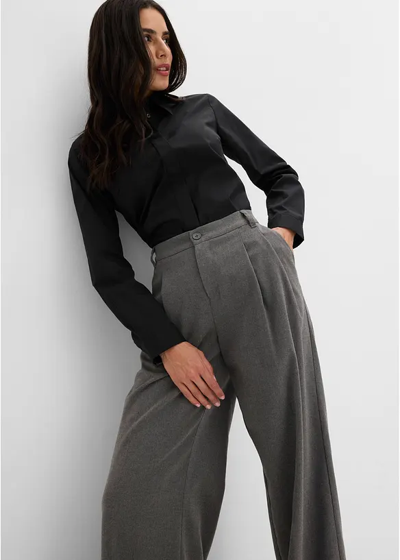 Pantaloni a palazzo con pinces, bonprix