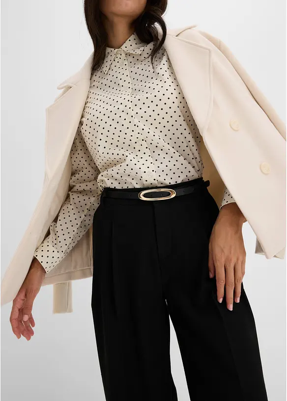 Pantaloni a palazzo con pinces, bonprix