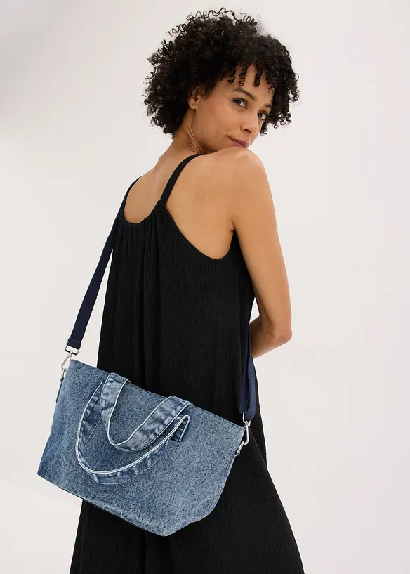Borsa a mano in denim, bonprix