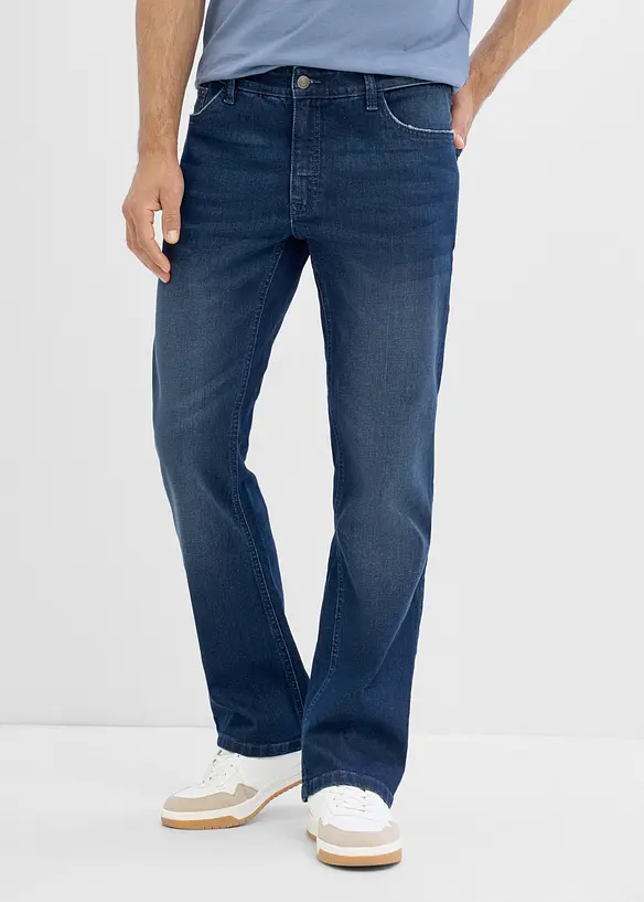 Jeans bootcut regular fit con vita elasticizzata, bonprix