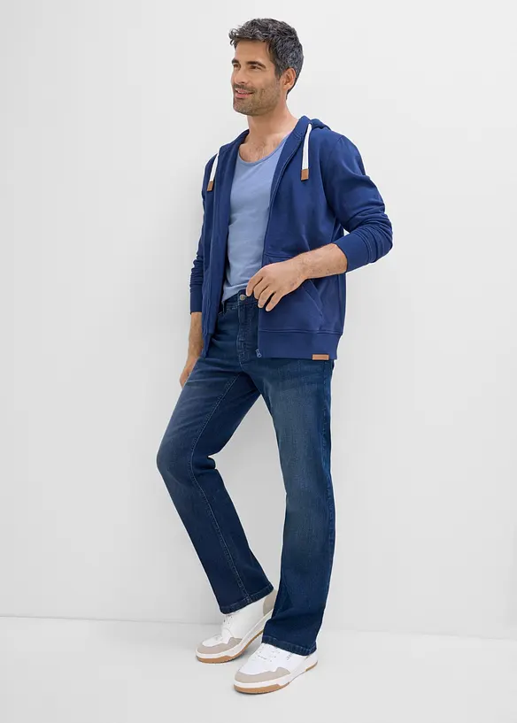 Jeans bootcut regular fit con vita elasticizzata, bonprix