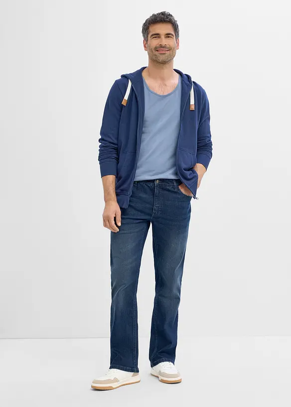 Jeans bootcut regular fit con vita elasticizzata, bonprix