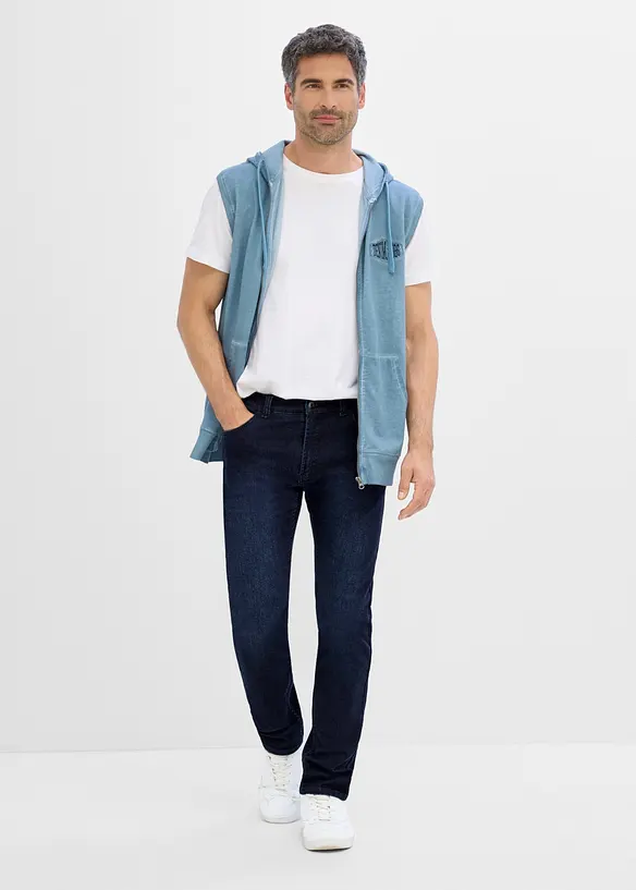 Jeans slim fit con vita elastica, straight, bonprix