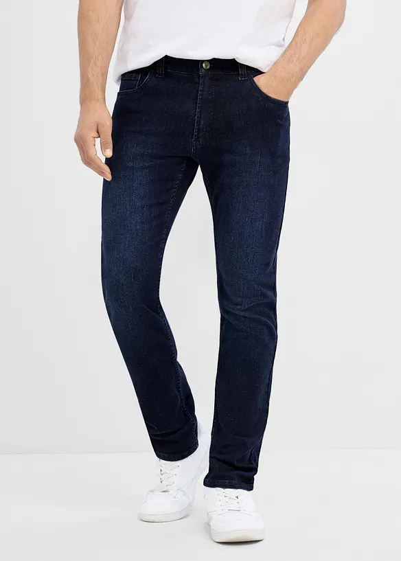 Jeans slim fit con vita elastica, straight, bonprix