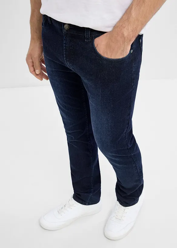 Jeans slim fit con vita elastica, straight, bonprix