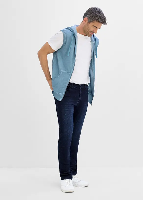 Jeans slim fit con vita elastica, straight, bonprix