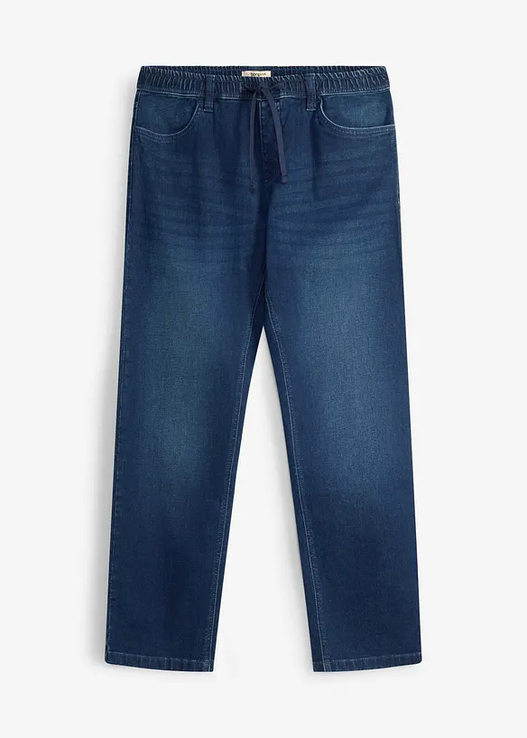 Jeans relaxed fit con elastico in vita, straight, bonprix