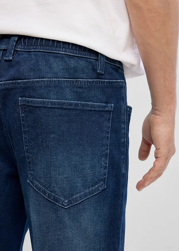 Jeans relaxed fit con elastico in vita, straight, bonprix