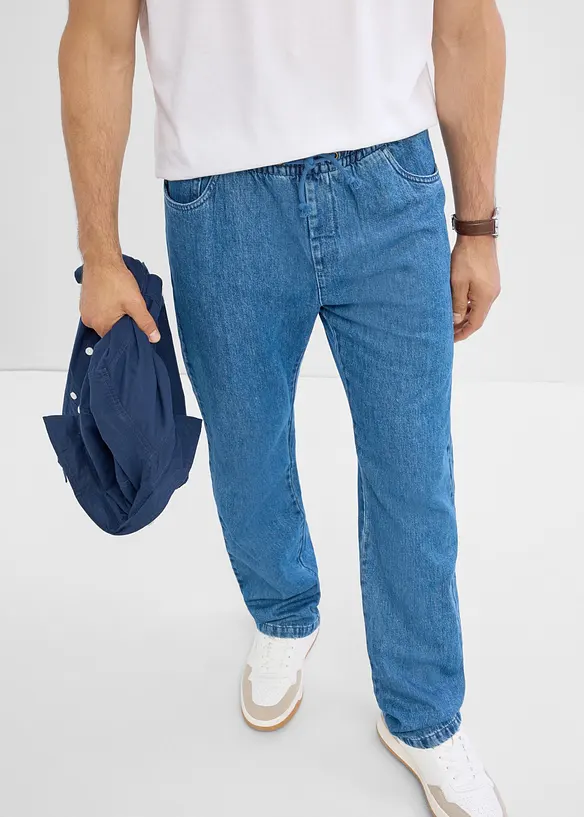 Jeans classic fit straight con elastico in vita, bonprix