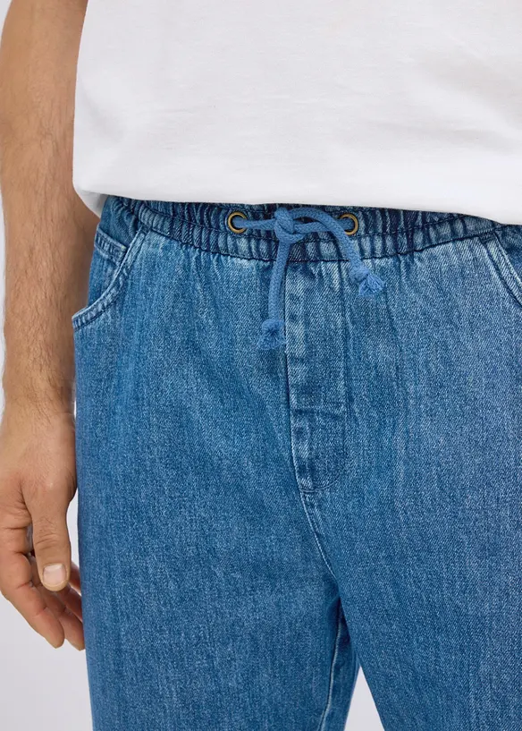 Jeans classic fit straight con elastico in vita, bonprix