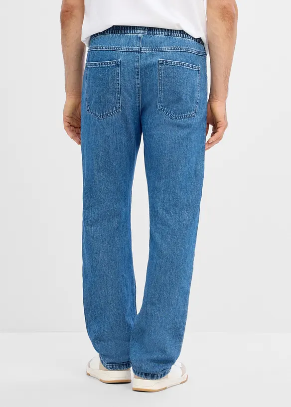 Jeans classic fit straight con elastico in vita, bonprix