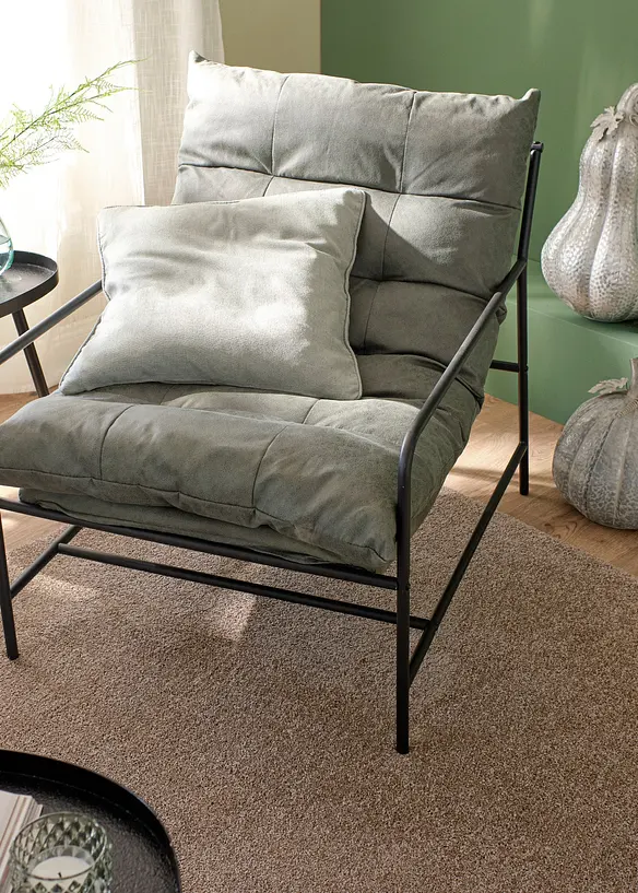 Poltrona con struttura in metallo, bonprix
