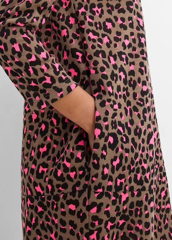 Abito corto in maglina effetto maglia, bonprix